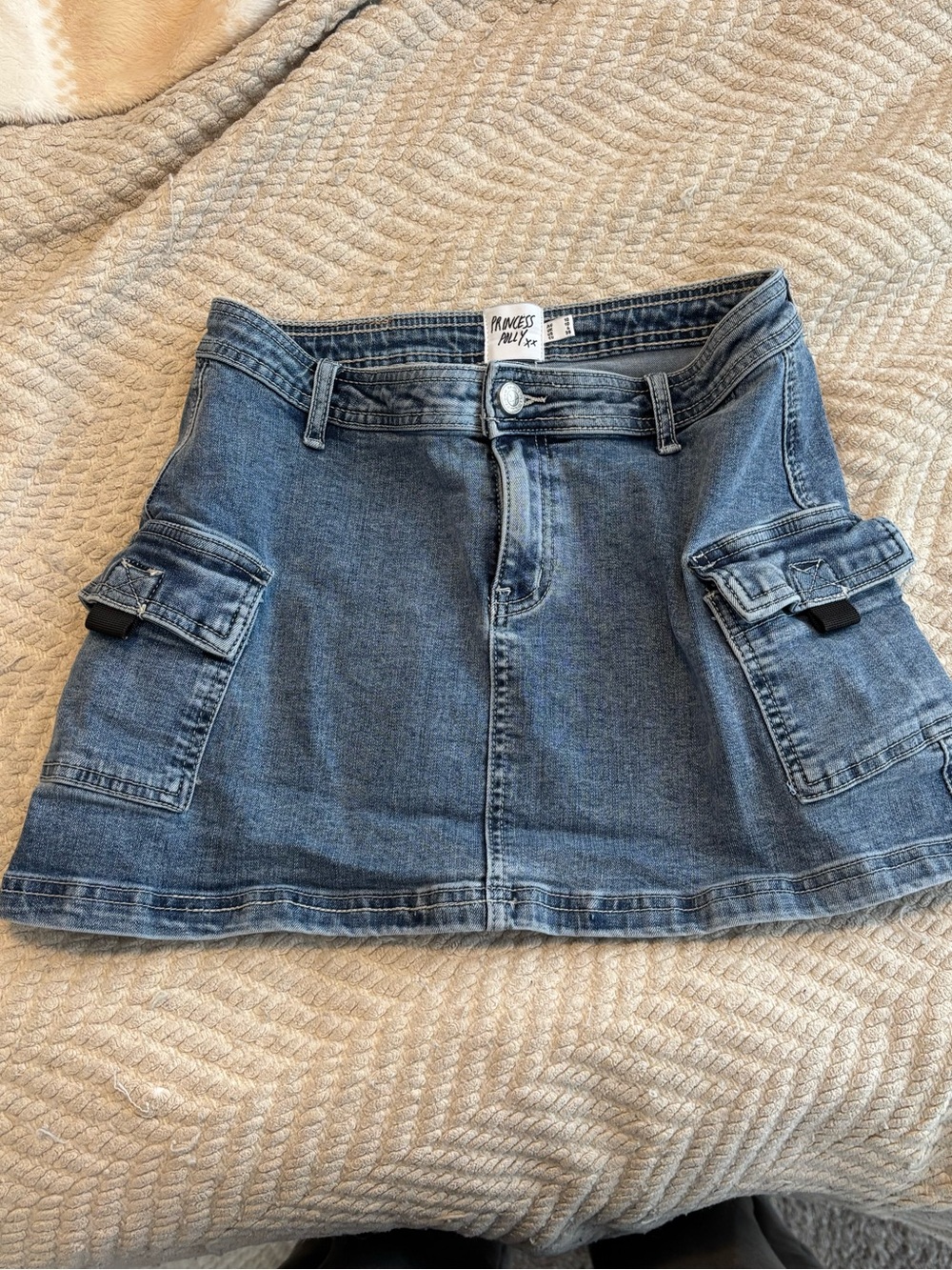 Princess Polly Blue Denim Cargo Mini Skirt - Picture 4 of 8